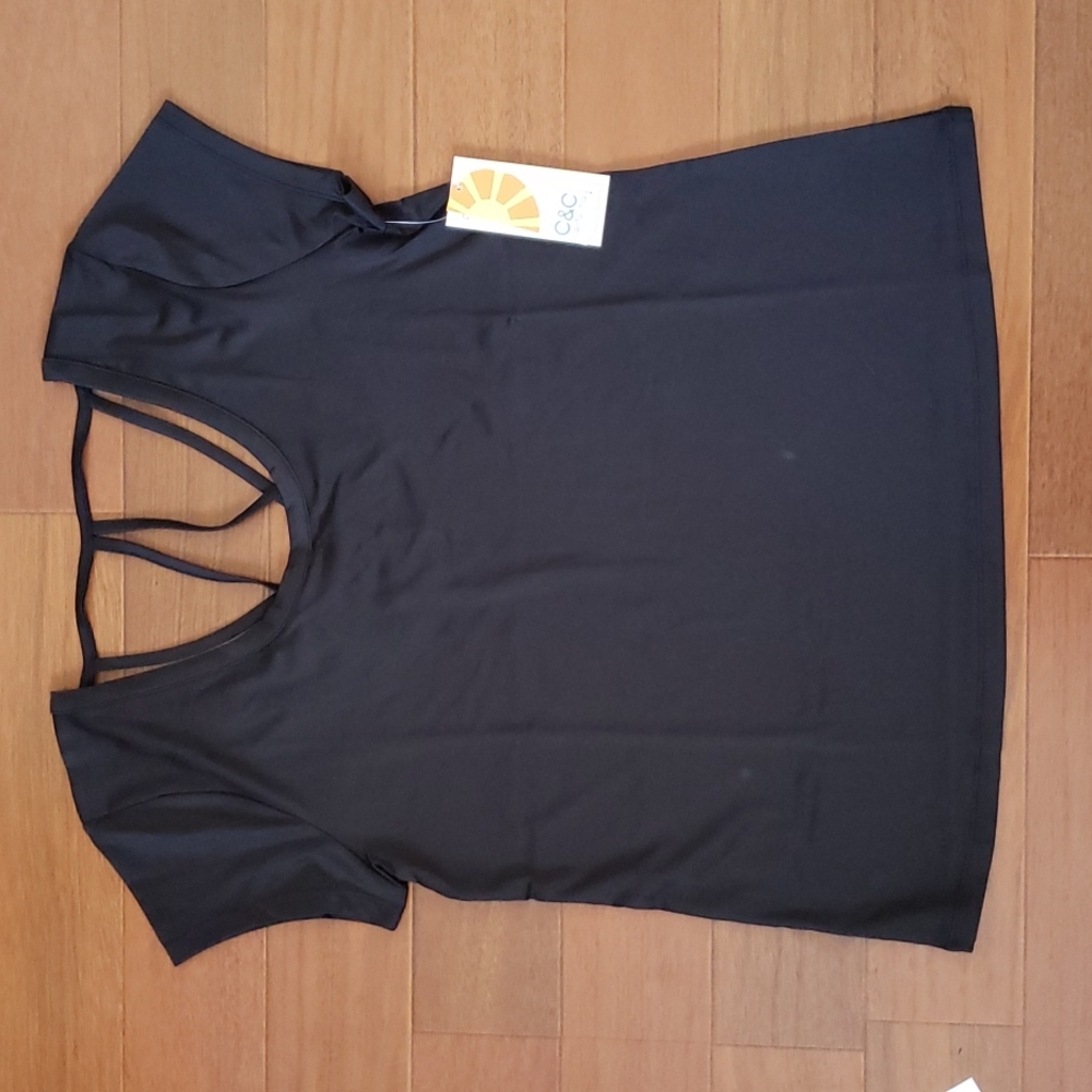 C&C scoop back strappy t shirt (0426)